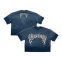 The Opulent sun-washed navy tee from the Always Prosper Collection Bundle, front and back